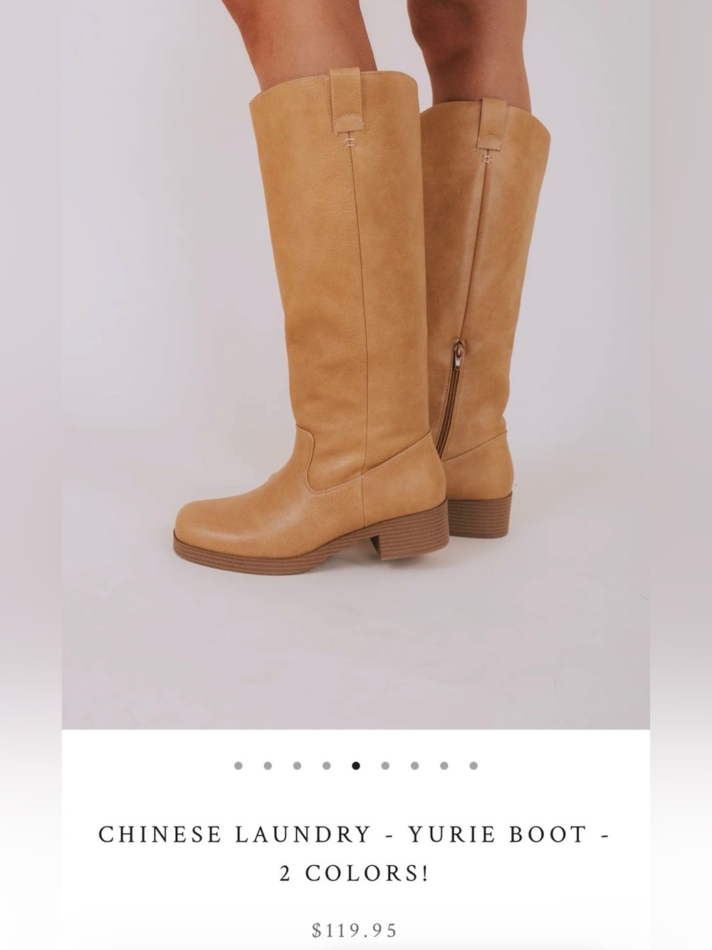 Chinese Laundry Yurie Tall Riding Boots in Camel - Size 9 BRAND NEW!!!
